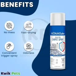 Adams Plus Flea & Tick Carpet Spray for Indoor Use 16-oz