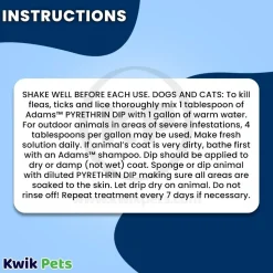 Adams Plus Pyrethrin Dip for Dogs & Cats 4-oz