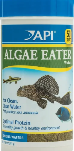 API Algae Eater Premium Sinking Wafer Fish Food 6.4-oz
