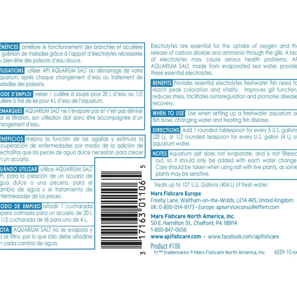 API Freshwater Aquarium Salt 16-oz