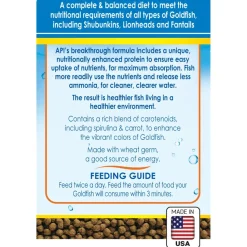 API Goldfish Premium Sinking Pellets Fish Food 4-oz