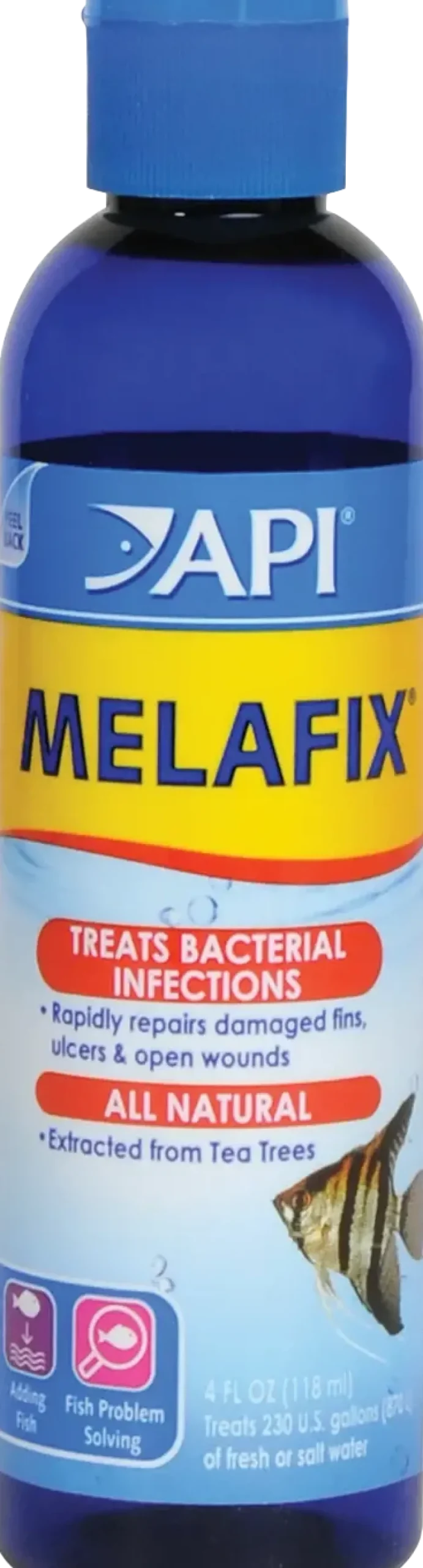 API Melafix Treats Bacterial Infections for Aquarium Freshwater Fish 4-oz