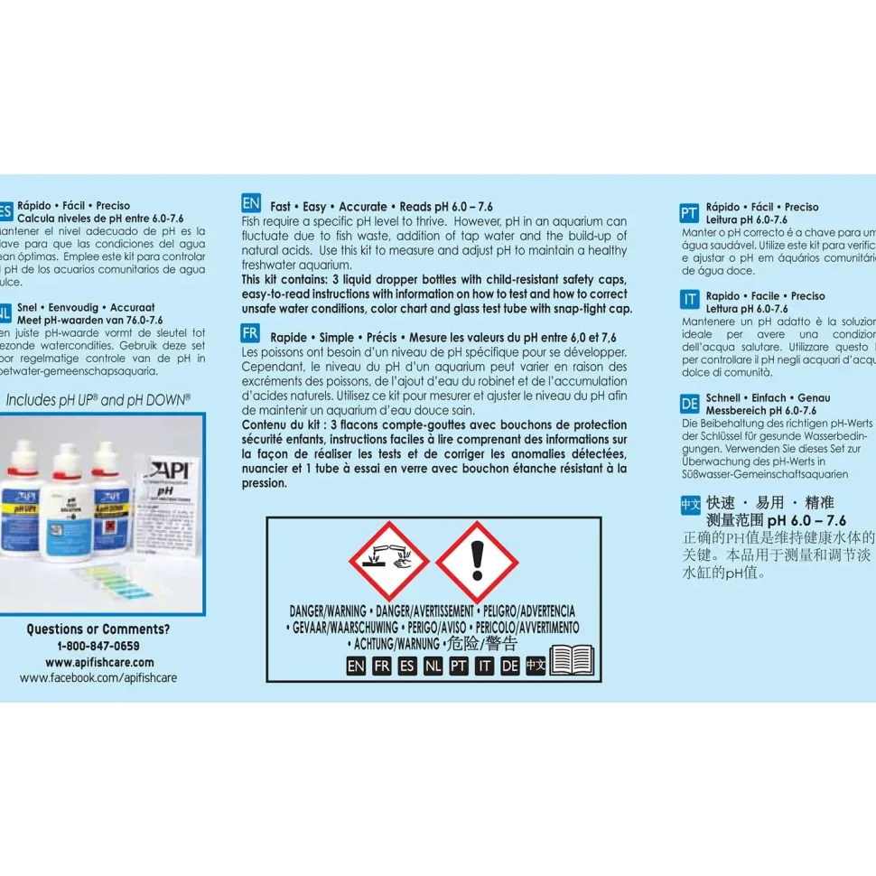 API pH Test & Adjuster Kit for Freshwater Aquarium