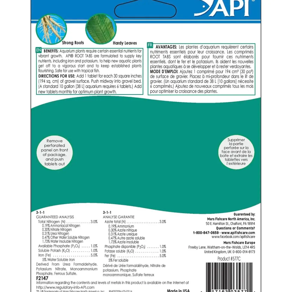 API ROOT TABS Plant Fertilizer 10 Count