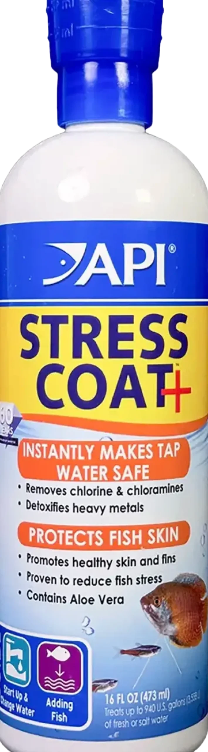 API Stress Coat No Pump Remedy Aquarium Water Conditioner 16-oz