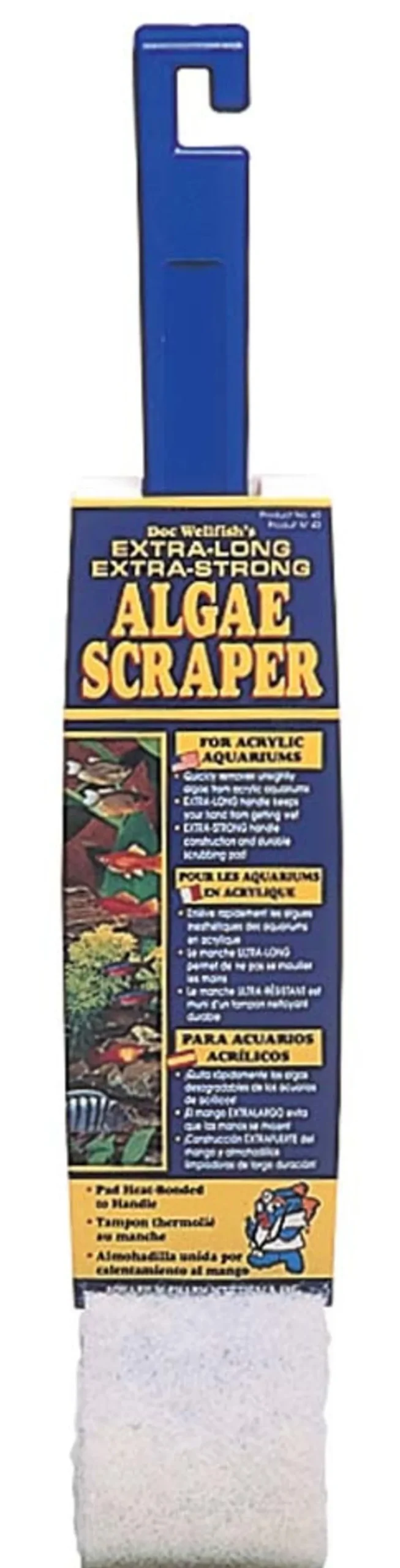 API Wellfish's Algae Scraper for Acrylic Aquariums 1 Count