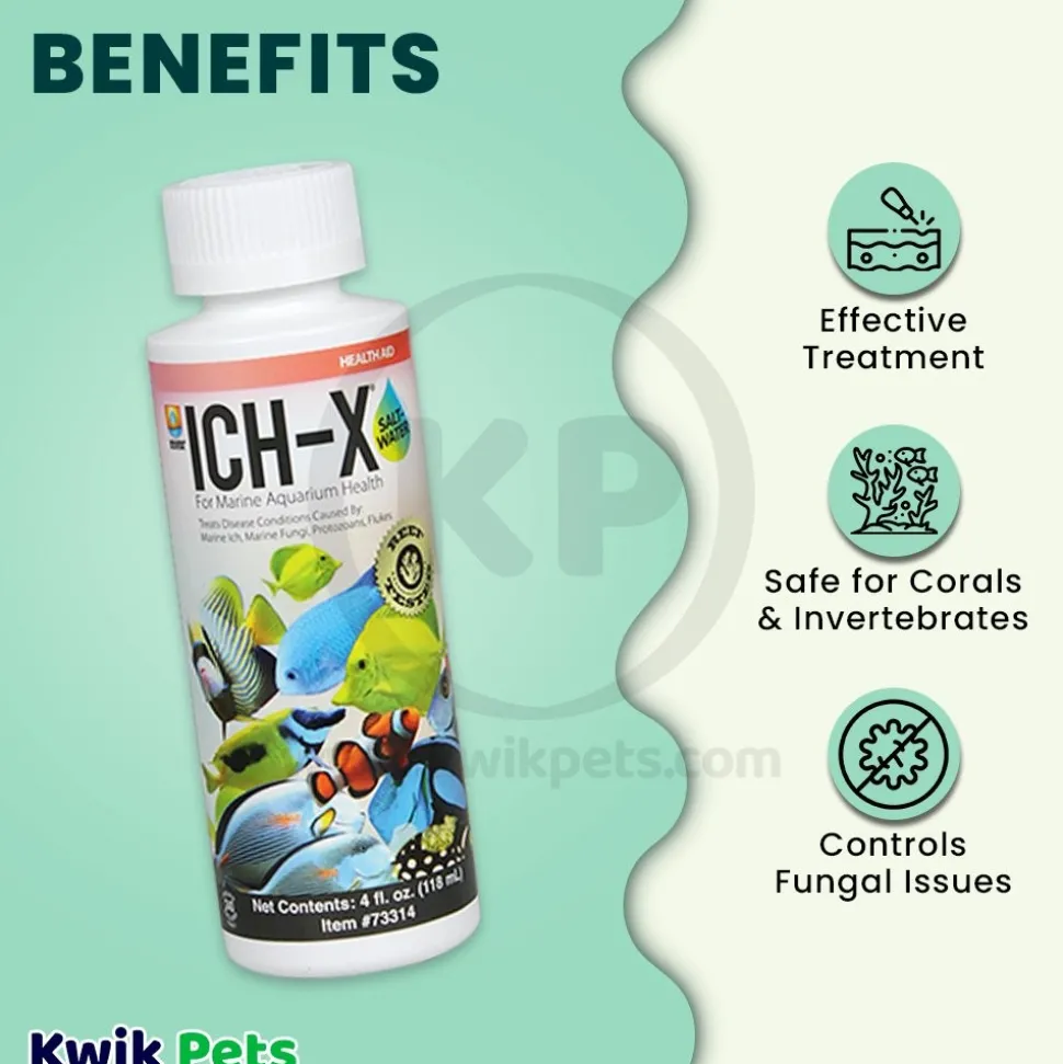 Aquarium Solutions Ich-X Saltwater Treatment 4-oz