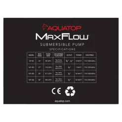 Aquatop NP-80 80 GPH Aquarium Submersible Pump