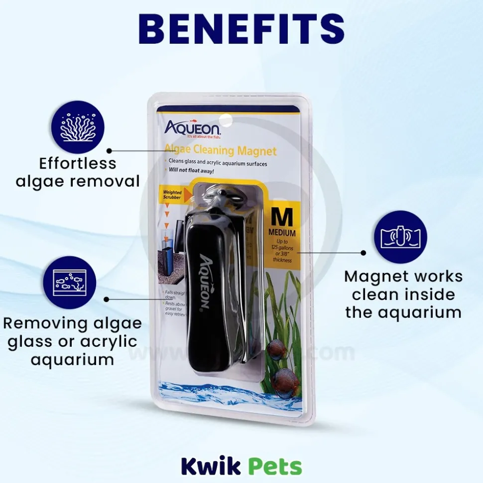 Aqueon Algae Cleaning Magnet for Aquarium Medium