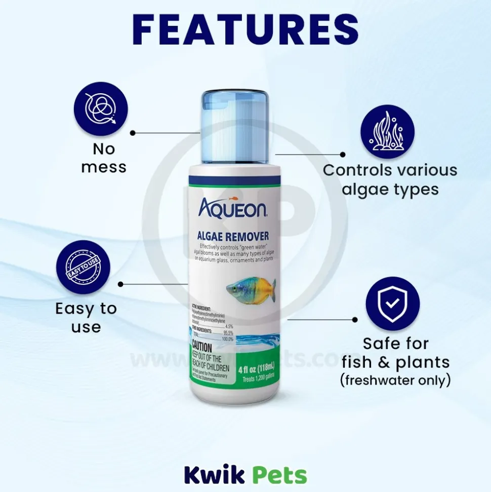 Aqueon Algae Remover for Aquarium 4-oz
