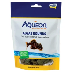 Aqueon Algae Rounds Bottom Feeder Fish Food 3-oz