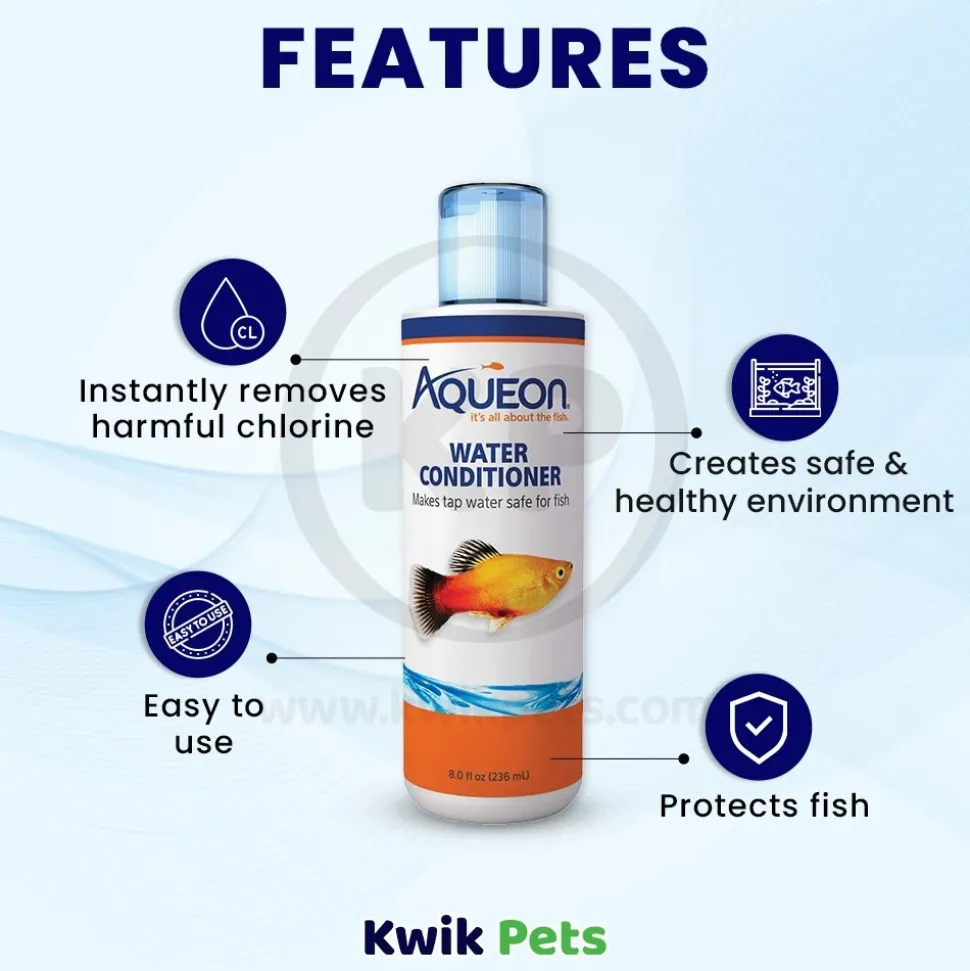 Aqueon Aquarium Water Conditioner Bottle 8-oz