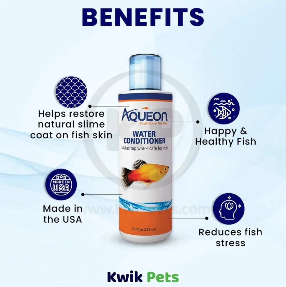 Aqueon Aquarium Water Conditioner Bottle 8-oz