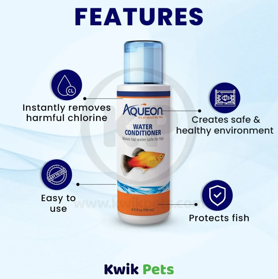 Aqueon Aquarium Water Conditioner Bottle 4-oz