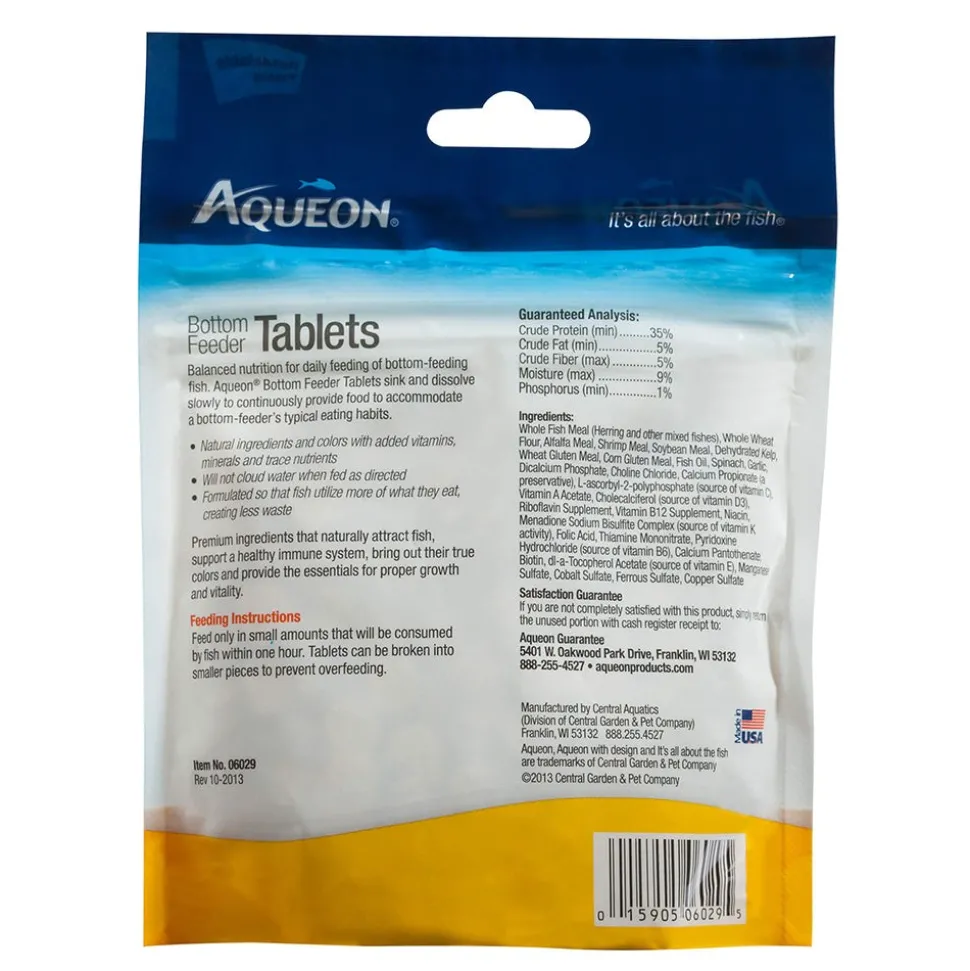 Aqueon Bottom Feeder Tablets Fish Food 3-oz