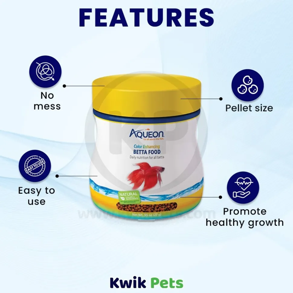 Aqueon Color Enhancing Betta Fish Food 0.95-oz
