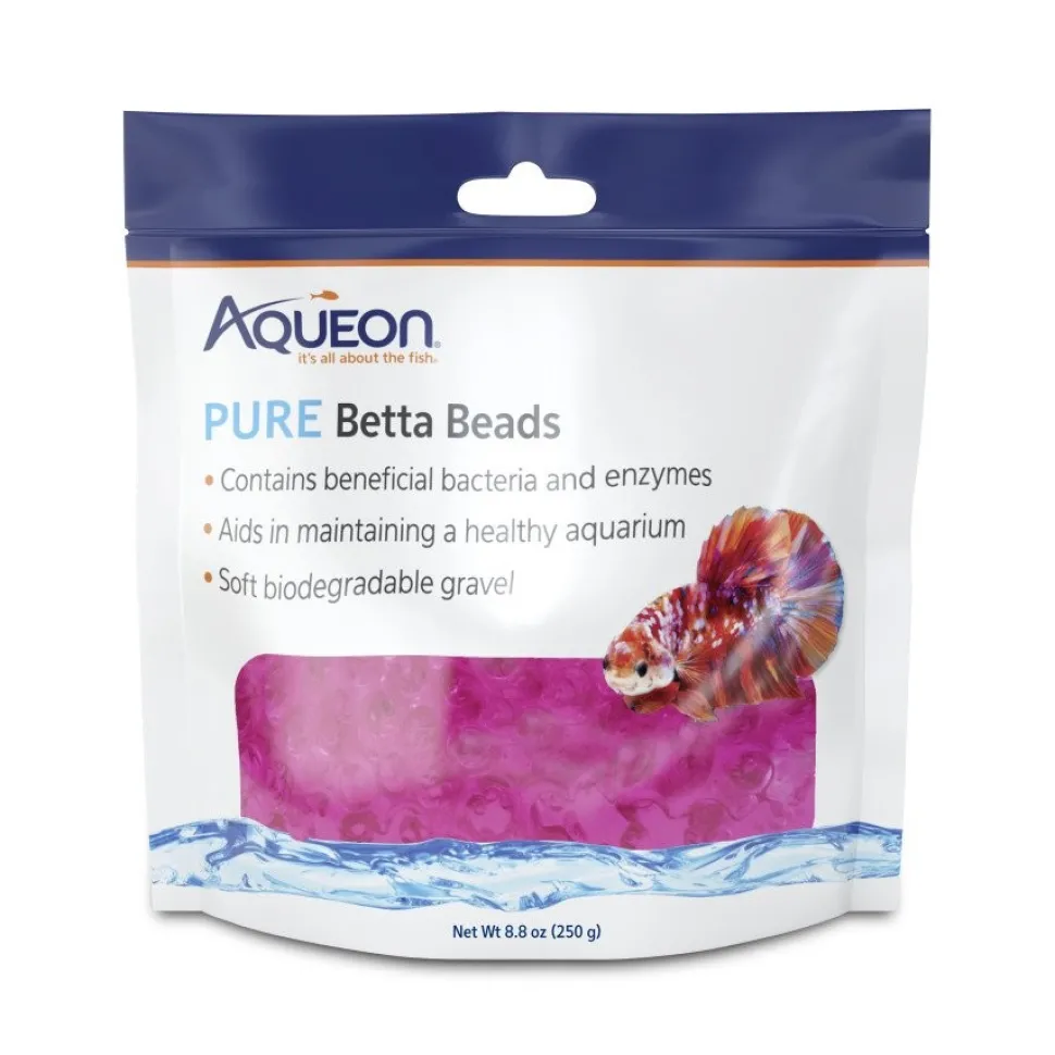 Aqueon PURE Betta Water Care Beads Pink 8.8-oz