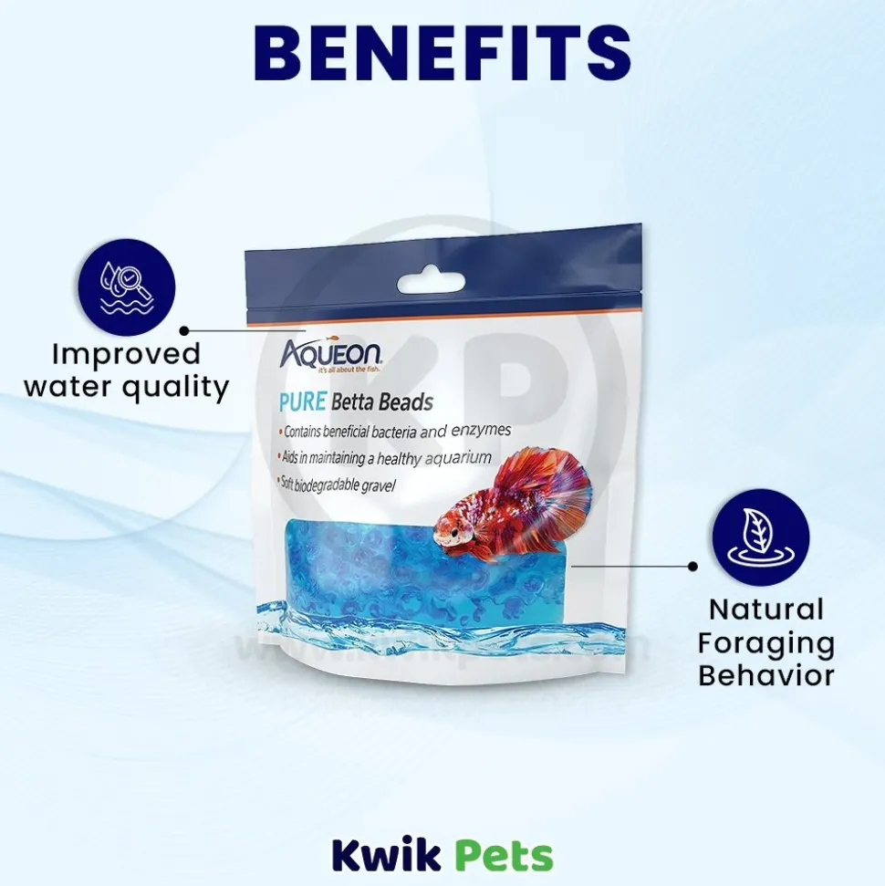 Aqueon PURE Betta Water Care Beads Blue 8.8-oz