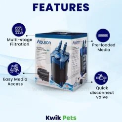 Aqueon QuietFlow Canister Aquarium Filter 400