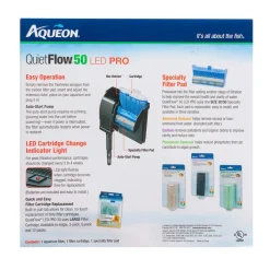 Aqueon QuietFlow LED PRO Aquarium Power Filter Size 50