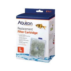 Aqueon Replacement Filter Cartridges for Aquarium Large 6 Count