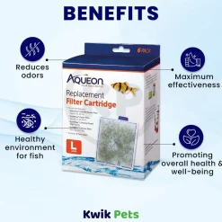 Aqueon Replacement Filter Cartridges for Aquarium Large 6 Count