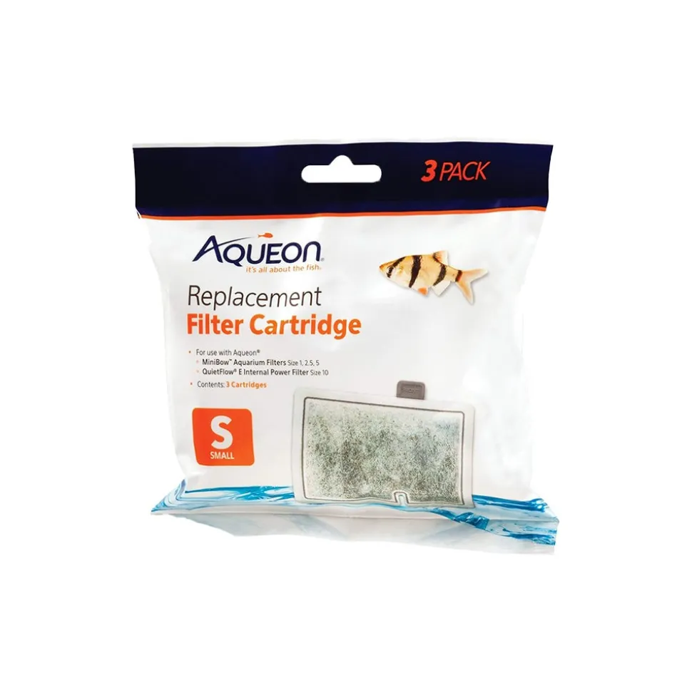 Aqueon Replacement Filter Cartridges for Aquarium Small 3 Count