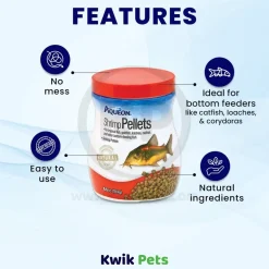 Aqueon Shrimp Pellets Fish Food 6.5-oz