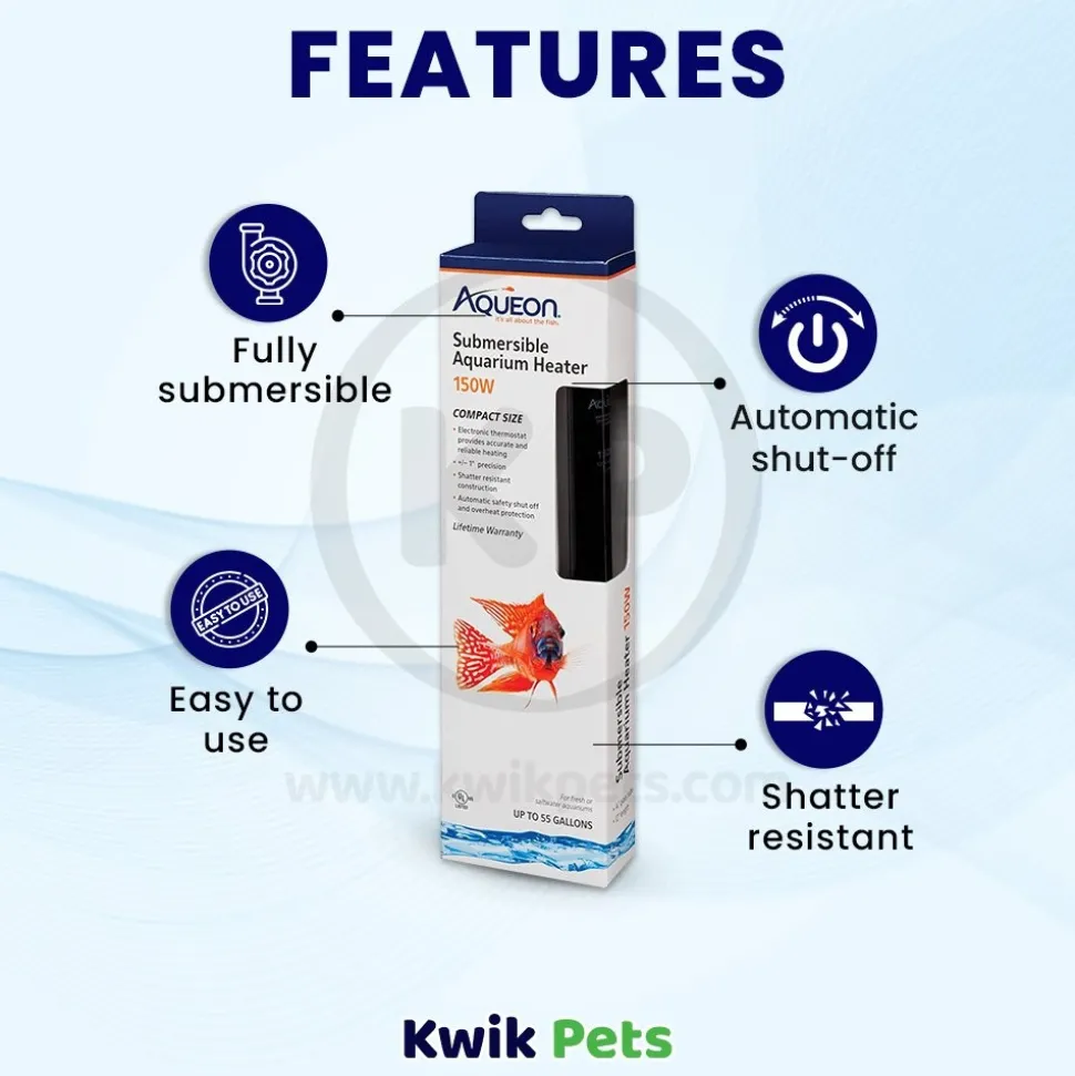 Aqueon Submersible Aquarium Heater 150 W