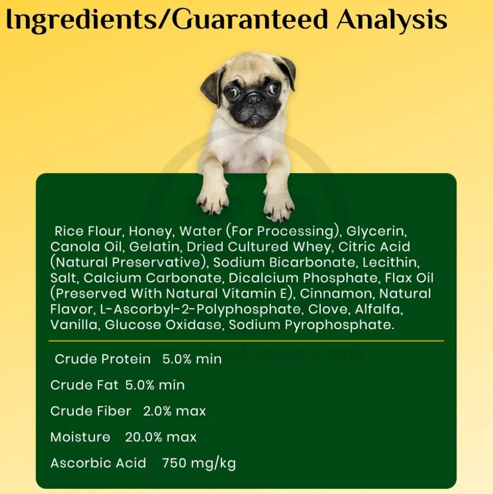 Ark Naturals Brushless Toothpaste Dog Dental Chews Large 18-oz