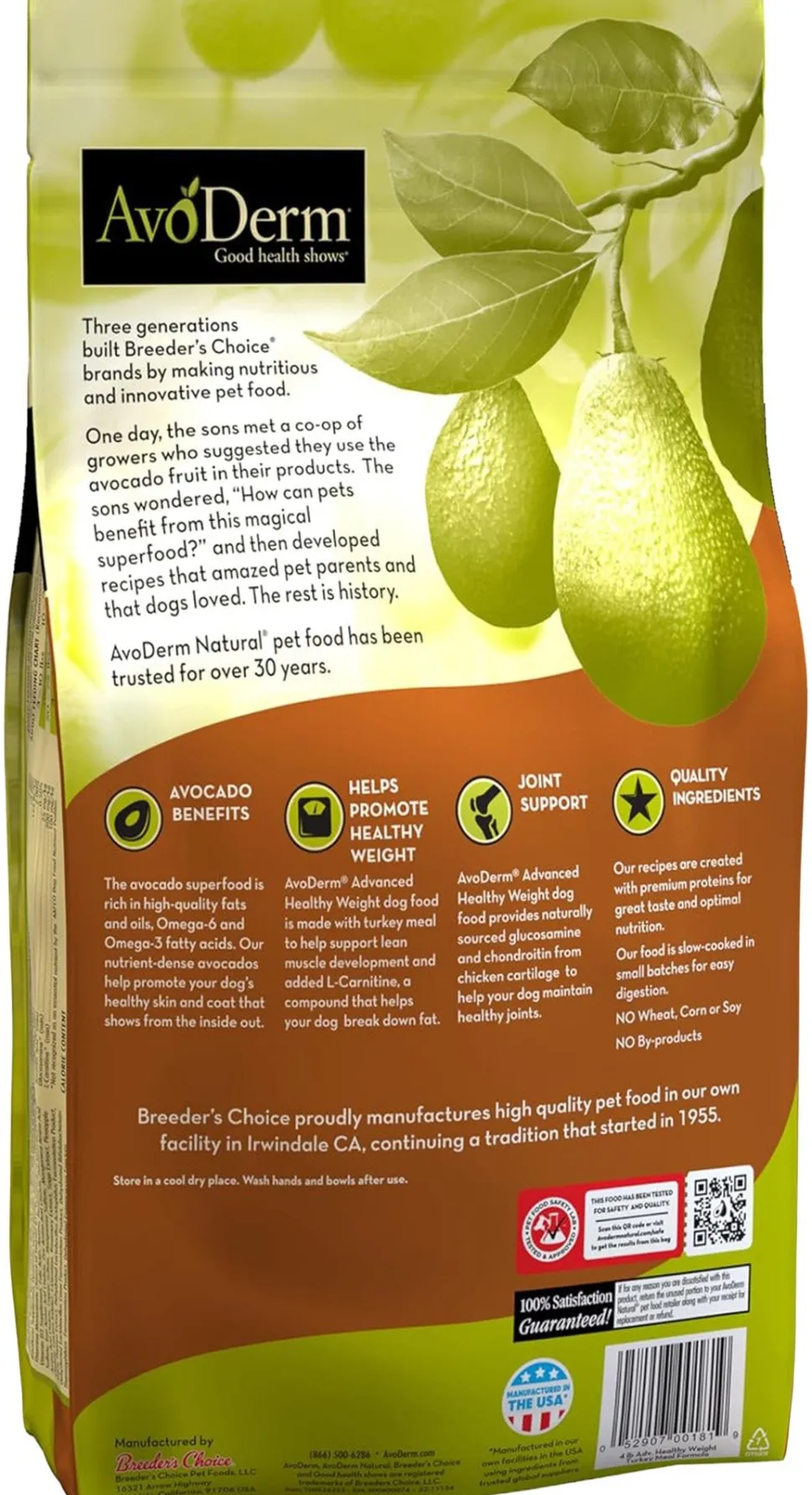 AvoDerm Natural Advanced Healthy Weight Dry Dog Food 4-lb
