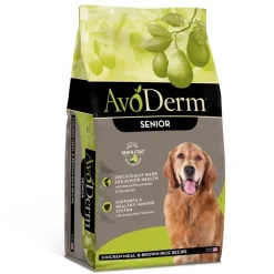 AvoDerm Natural Chicken Meal & Brown Rice Senior Dry Dog Food 4.4-lb