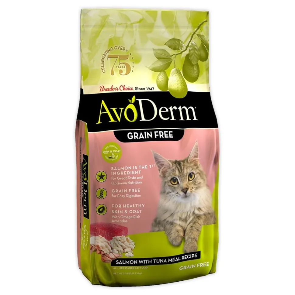 AvoDerm Natural Grain-Free Salmon with Tuna Meal Dry Cat Food 2.5-lb