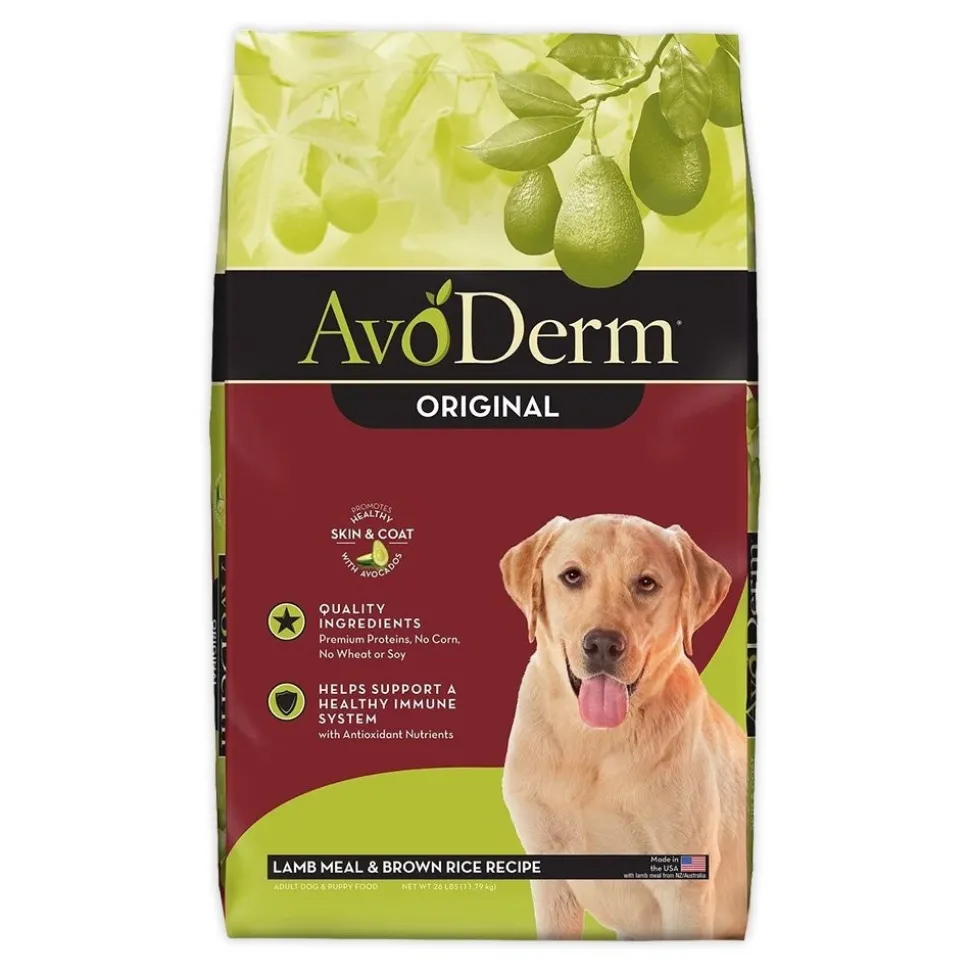 AvoDerm Natural Original Lamb Meal & Brown Rice Recipe Dry Dog Food 26-lb