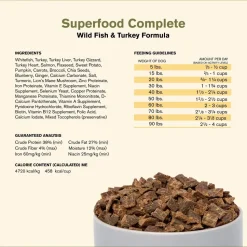 Badlands Ranch Superfood Complete Air-Dried Dog Food Wild Fish & Turkey 64-oz