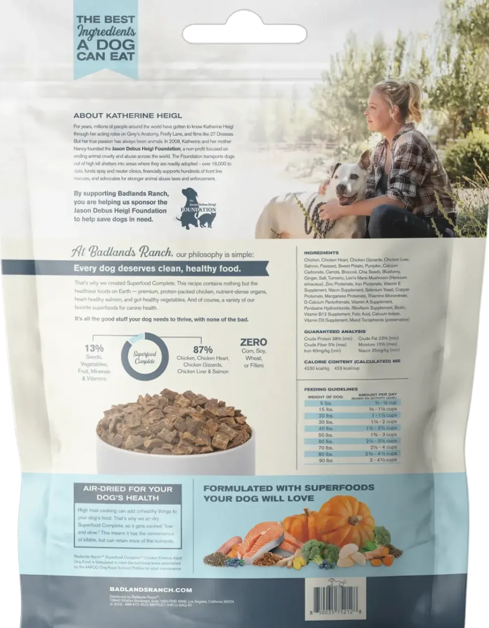 Badlands Ranch Superfood Complete Air-Dried Dog Food Chicken 11.5-oz