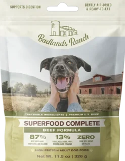 Badlands Ranch Superfood Complete Air-Dried Dog Food Beef 11.5-oz