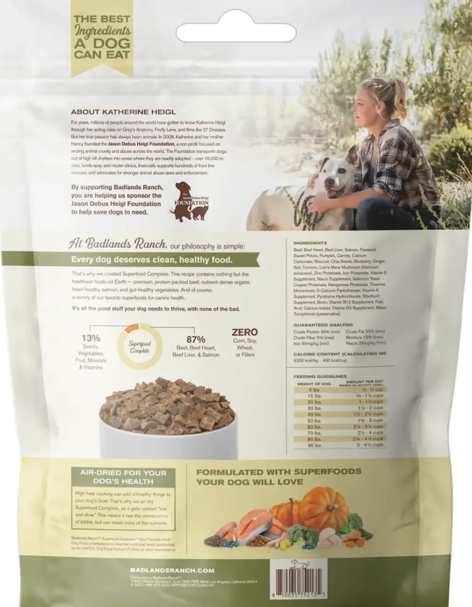 Badlands Ranch Superfood Complete Air-Dried Dog Food Beef 11.5-oz