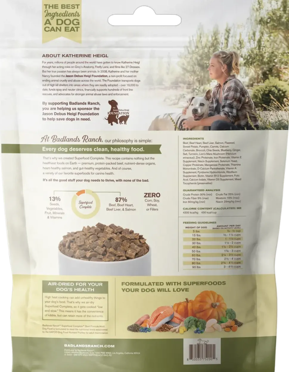 Badlands Ranch Superfood Complete Air-Dried Dog Food Beef 24-oz