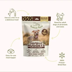 Badlands Ranch Superfood Nuggets Freeze-Dried Raw Dog Treats Duck & Kale 8-oz