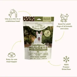 Badlands Ranch Superfood Nuggets Freeze-Dried Raw Dog Treats Beef Tripe & Kale 8-oz