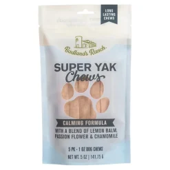 Badlands Ranch Super Yak Chews Calming Formula Dog Treats 5 Count 5-oz