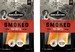 Barkworthies Naturally Smoked Yak Cheese Dog Treats Large 2 Count