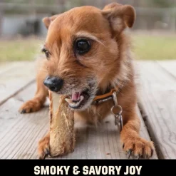 Barkworthies Naturally Smoked Rib Bones Dog Treats Medium 10 Count