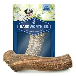 Barkworthies Whole Elk Antler Dog Chew for XL Breed Dogs