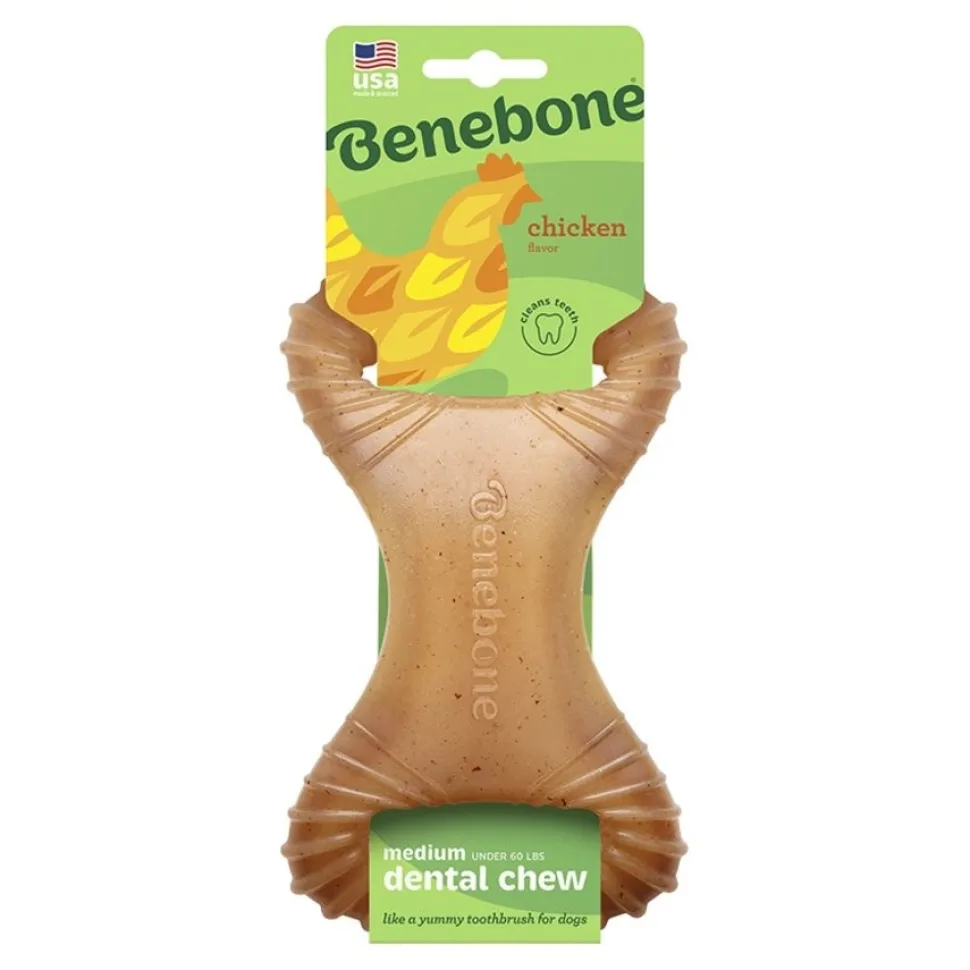 Benebone Dental Chew Dog Toy Chicken Medium