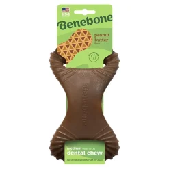 Benebone Dental Chew Dog Toy Peanut Butter Medium