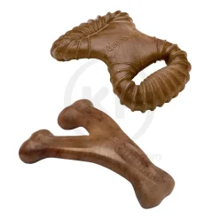 Benebone Dental Chew & Wishbone Dog Chew Toy Bacon Tiny 2 Count