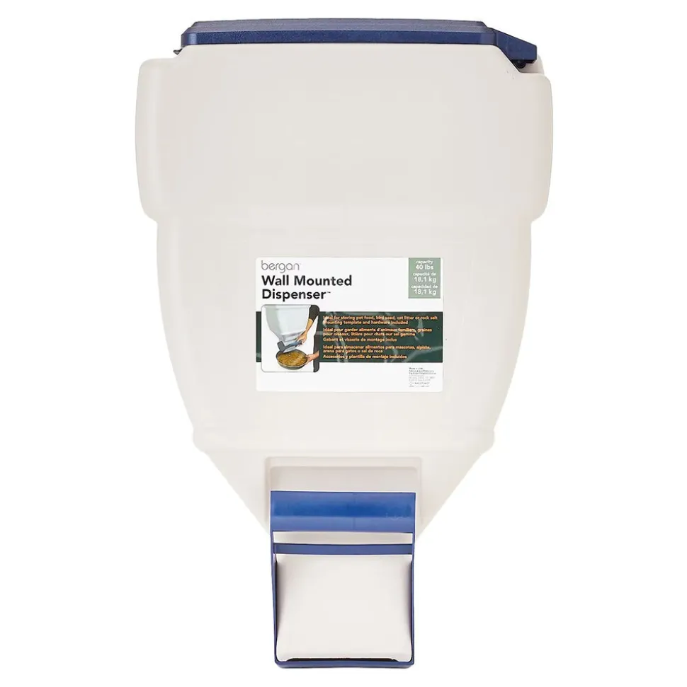 Bergan Wall-Mounted Food Dispenser for Dogs, Cats & Small Animals – Up to 40 lb