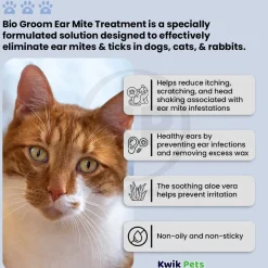 Bio-Groom Ear Mite Treatment for Dogs & Cats 1-oz